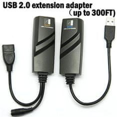 PremiumCord USB 2.0 podaljšek preko Cat5/Cat5e/Cat6 do 50m