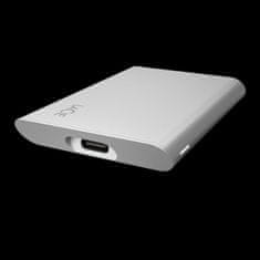 LaCie SSD zunanji prenosni 2,5-palčni 2TB - USB 3.1 Gen 2 tipa C, srebrn