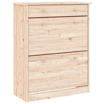 Vidaxl Omara za čevlje ALTA 77x35x96 cm trdna borovina