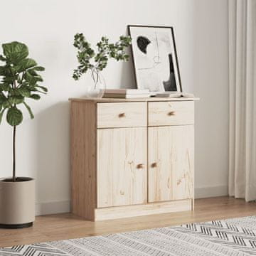 Vidaxl vidaXL ALTA omarica, 77x35x73 cm, masivni borov les