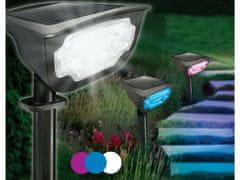 Verkgroup Solarna dekorativna reflektorska talna ali stenska LED RGBW svetilka IP65