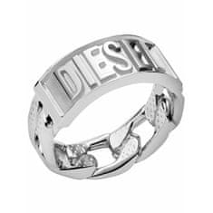 Diesel Modni jekleni moški prstan DX1347040 (Obseg 62 mm)