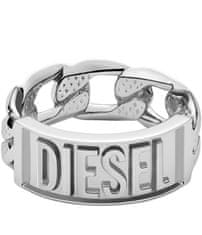 Diesel Modni jekleni moški prstan DX1347040 (Obseg 60 mm)