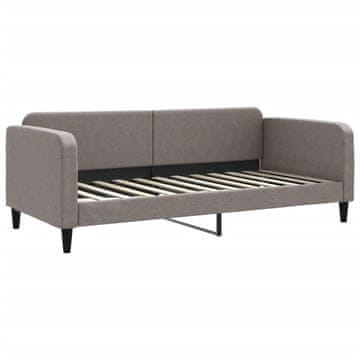 Vidaxl Raztegljiva postelja taupe 90x200 cm blago