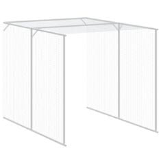 Vidaxl Kokošnjak z izhodom antracit 165x1067x181 cm pocinkano jeklo