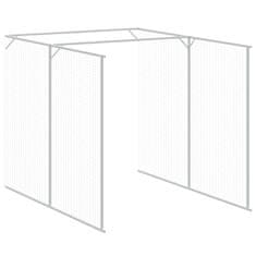 Vidaxl Pasja uta z izhodom antracitna 165x1067x181 cm pocinkano jeklo