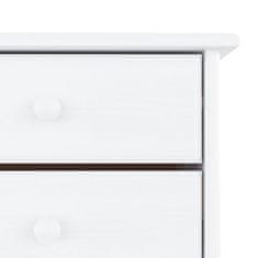 Vidaxl Omara za čevlje VIGO bela 77x35x96 cm trdna borovina
