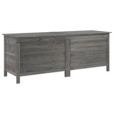 Vidaxl Vrtna škatla za shranjevanje antracitna 150x50x56,5 cm jelka