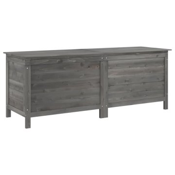 Vidaxl Vrtna škatla za shranjevanje antracitna 150x50x56,5 cm jelka