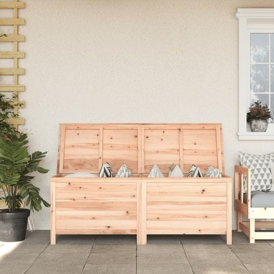 Vidaxl Vrtna škatla za shranjevanje 150x50x56,5 cm trden les jelke
