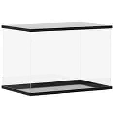 Vidaxl Razstavna škatla prozorna 56x36x37 cm akril