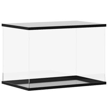 Vidaxl Razstavna škatla prozorna 56x36x37 cm akrilna