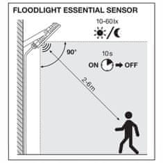 LEDVANCE Reflektor LED svetilka 30W 2700lm 6500K Hladno bela IP65 črna s senzorjem gibanja ESSENTIAL SENSOR