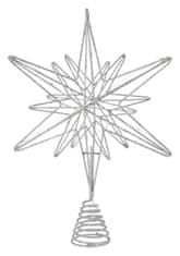 Drevesni okrasek 20LED STAR 33cm WOOD