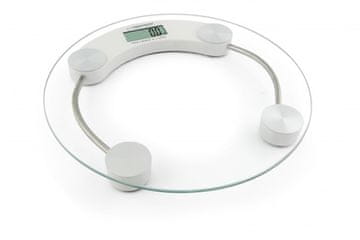 Esperanza osebna tehtnica Esperanza EBS007W, elektronska, okrogla, bela, LCD zaslon, zmogljivost do 180 kg, natančnost 100 g