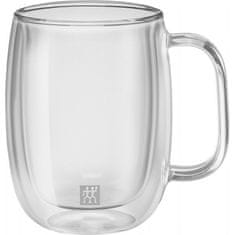 slomart Set prozornih ovalnih kozarcev ZWILLING 39500-112-0, 2 kosa, 335 ml, toplotno odporni, za kavo in druge pijače