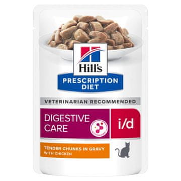 Hill's HILL'S Prescription Diet i/d Feline mokra hrana za mačke s piščancem, 85 g - za občutljiv želodec in zaščito prebavnega sistema