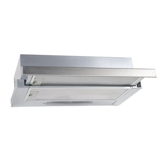 slomart Kuhinjska napa CIARKO SL-S 50 Inox, 3 hitrosti, LED osvetlitev, maksimalna moč recirkulacije 101 m³/h, energijska klas C