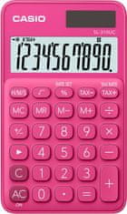 Casio Kalkulator CASIO SL-310UC-RD, prenosni, 10-mestni zaslon, ergonomska zasnova, rdeč, osnovne funkcije, baterijski/solar.