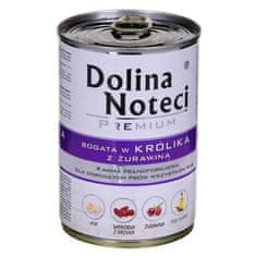 DOLINA NOTECI DOLINA NOTECI Premium mokra hrana za pse z zajcem in brusnicami, 400 g - brez konzervansov, brez glutena, primerna za vse pasme