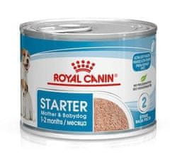 Royal Canin ROYAL CANIN Starter Mousse za matere in mladiče - mokra hrana za pse, 195 g, piščanec, primerna za vse pasme