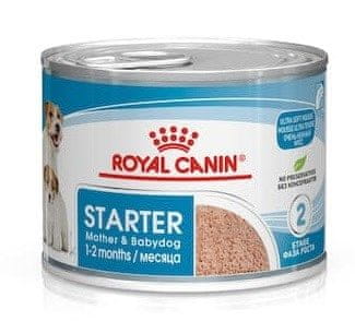 Royal Canin ROYAL CANIN Starter Mousse za matere in mladiče - mokra hrana za pse, 195 g, piščanec, primerna za vse pasme