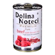 DOLINA NOTECI Dolina Noteci Premium Pure mokra hrana za pse, govedina z rjavim rižem, 400g - brez pišča, brez glutena, primerna za odrasle pse