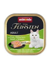 Animonda ANIMONDA Vom Feinsten Wet Cat Food za Mačke - Puranje, Piščančja Prsa in Zelišča, 100g, Brez Glutenov in Sladkorja