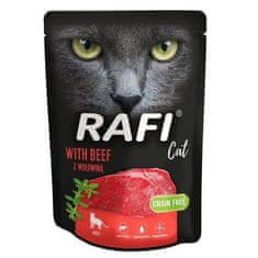 DOLINA NOTECI DOLINA NOTECI RAFI CAT Goveje meso - Mokra mačja hrana, 300 g, brez glutena, brez soje, za odrasle mačke