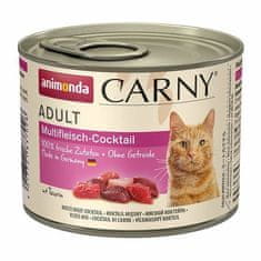 Animonda ANIMONDA Carny Wet Cat Food za Odrasle - Mešani Mesni Koktajl z Govedino, 200 g, Brez Glutena, Brez umetnih barvil