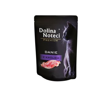 DOLINA NOTECI Dolina Noteci Premium hrana za mačke z zajcem 85g – brez zrn, brez konzervansov, za odrasle mačke z občutljivostjo na hrano