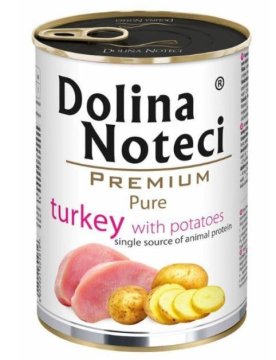 DOLINA NOTECI Dolina Noteci Premium Pure puran s krompirjem za odrasle pse 400g - brez žitaric, monoproteinska mokra hrana