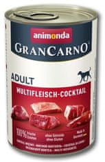 Animonda ANIMONDA GranCarno Mokra hrana za pse - mesni koktajl za odrasle - 400g, brez umetnih barvil in konzervansov, brez glutena