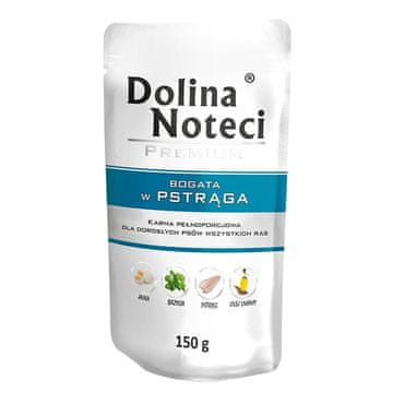 DOLINA NOTECI Dolina Noteci Premium bogata s postrvjo - mokra hrana za pse - 150g