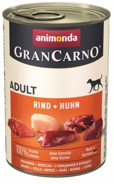 Animonda Animonda GranCarno Original Govedina in piščanec za odrasle pse, 400 g - brez konzervansov, brez umetnih barvil, brez soje