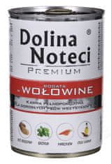 DOLINA NOTECI DOLINA NOTECI Premium goveja mokra hrana za pse - 400 g, primerna za vse pasme, brez umetnih dodatkov, brez glutena