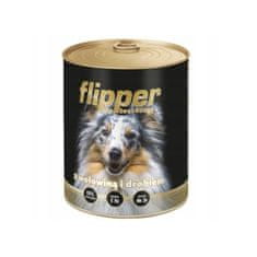 DOLINA NOTECI DOLINA NOTECI Flipper - Obožujte goveje meso s perutnino - mokra hrana za pse, 800 g, brez glutena in umetnih dodatkov