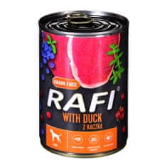 DOLINA NOTECI Dolina Noteci RAFI - Konzervirana pasja hrana z račjem mesom, borovnicami in jagodami, 400 g, brez žitaric, za odrasle pse