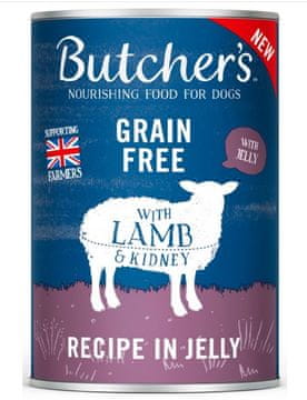 Butcher's BUTCHER'S Original Recipe in Jelly jagnjetina - mokra hrana za pse - 400g