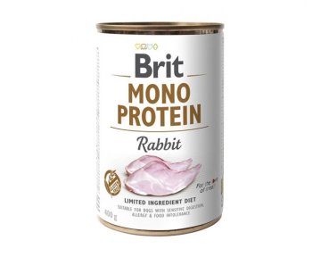 Brit BRIT Mono Protein - hrana za odrasle pse, z zajcem, 400 g, brez soje, brez glutena, primerna za vse pasme