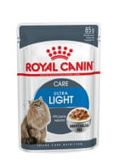 Royal Canin ROYAL CANIN Ultra Light v želeju - 12x85g, mokra hrana za mačke, podpora prebavi, za zrele mačke, okus perutnine