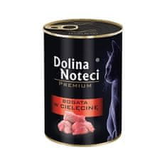 DOLINA NOTECI Dolina Noteci Premium mokra hrana za mačke z visoko vsebnostjo teletine - 400g, brez konzervansov, primerna za zrele mačke