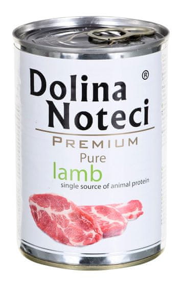 DOLINA NOTECI Dolina Noteci Premium Pure Jagnjetina - mokra hrana za odrasle pse - 400g, brez piščanca, brez glutena, brez žitaric
