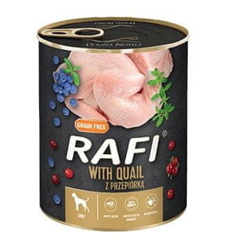 dnt DOLINA NOTECI Rafi mokra hrana za pse s prepelico, 800 g