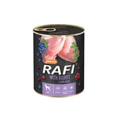 DOLINA NOTECI Dolina Noteci Rafi mokra hrana za pse z zajcem, borovnicami in brusnicami - 800g, za zdravo prehrano psov vseh pasem
