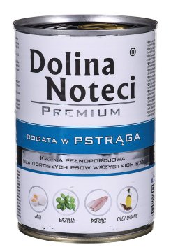 DOLINA NOTECI Dolina Noteci Premium Trout - mokra hrana za pse 400 g, primerno za odrasle pse vseh pasem