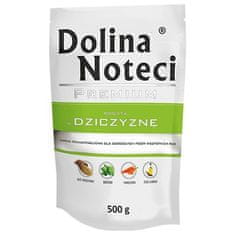 DOLINA NOTECI Dolina Noteci Premium - bogata mokra hrana za pse z jelenjem mesom, 500g, primerna za vse pasme, brez piščanca in žit.