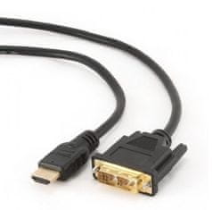 Gembird Gembird 1,8m HDMI/DVI Kabel M/M DVI-D v črni barvi z zlatim kontaktom