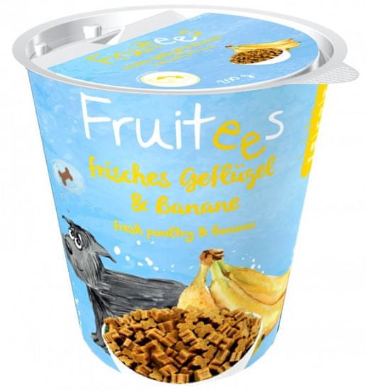 Bosch Fruitees 603500200 pasja in mačja poslastica za trening - Banana, Purotina, 200 g, Brez sladkorja, za majhne pasme