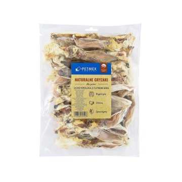 slomart PETMEX zajčji uhlji z dlako 500g